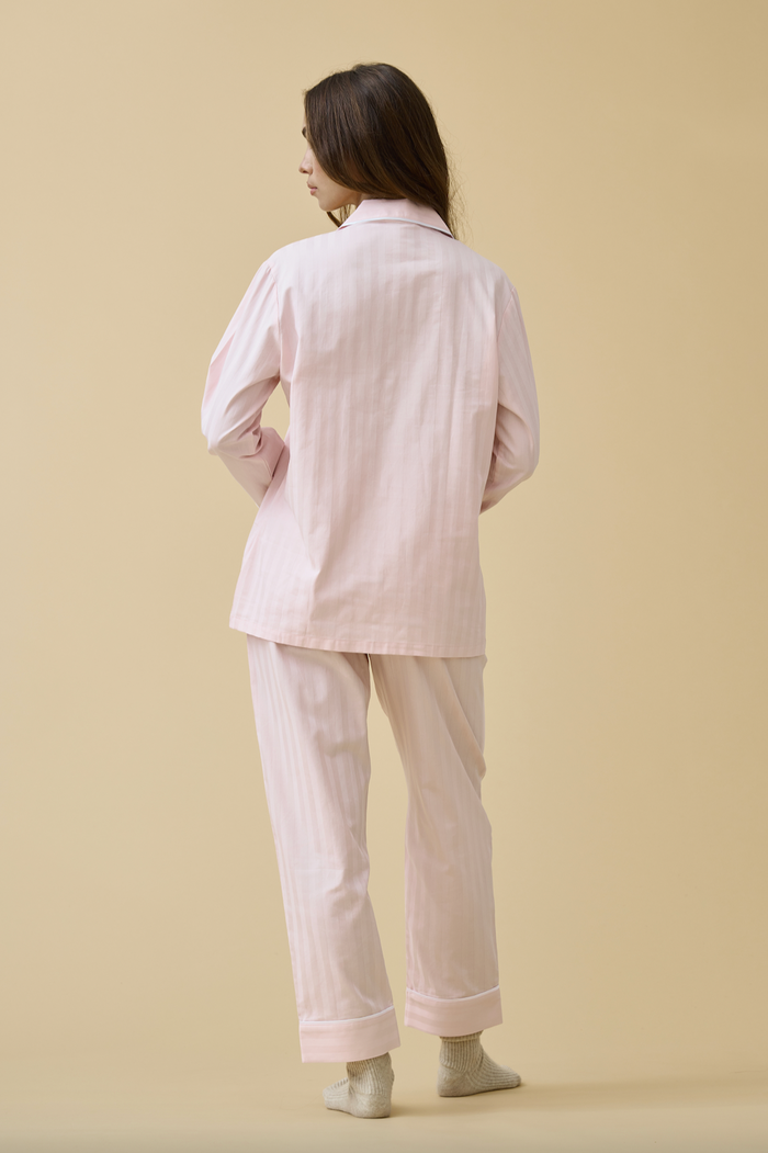 Premium Cotton Pajama Set in Pink Peony