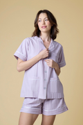 Premium Cotton Short Set in Lavender