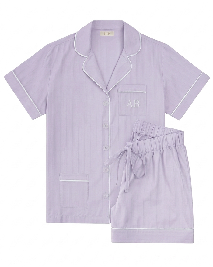 Premium Cotton Short Set in Lavender