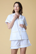 Premium Cotton Short Set in Lily White