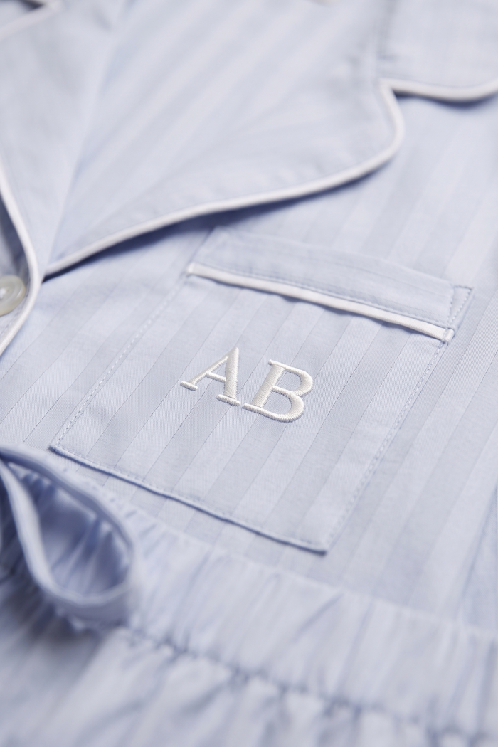 Premium Cotton Short Set in Mist Blue