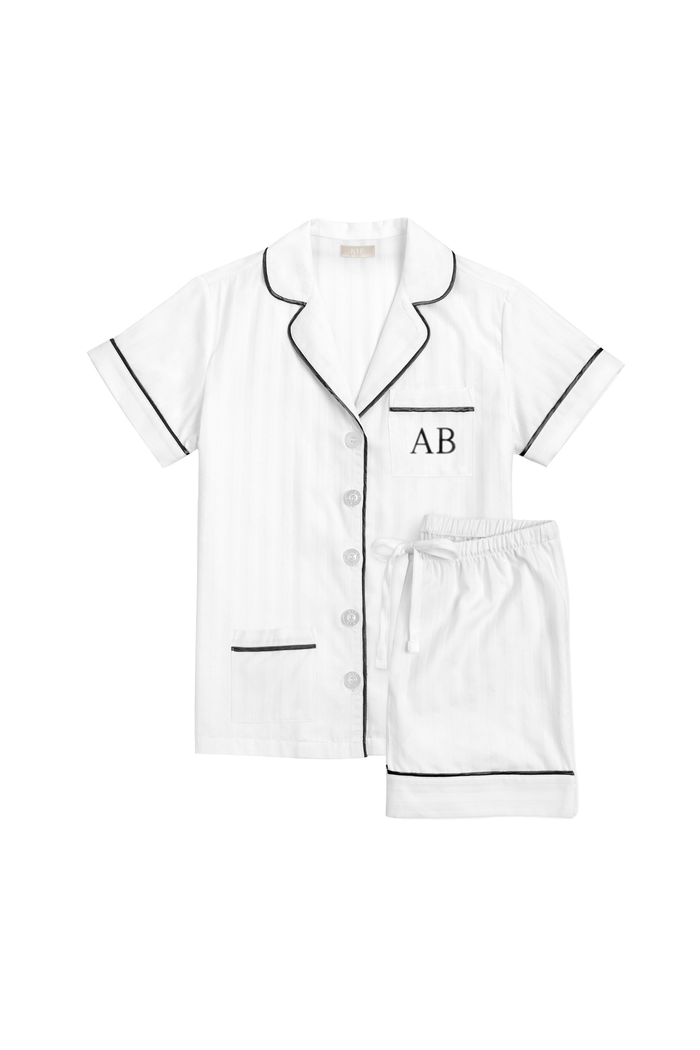 Premium Cotton Short Set in Monochrome