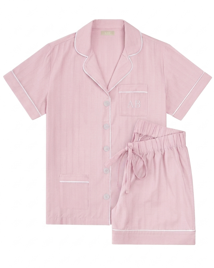 Premium Cotton Short Set in Pink Peony