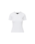 Veronica Beard Pruitt Ribbed T-Shirt - White