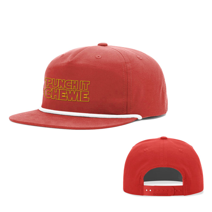 Snapback Rope Flatbill / Red and White / One Size