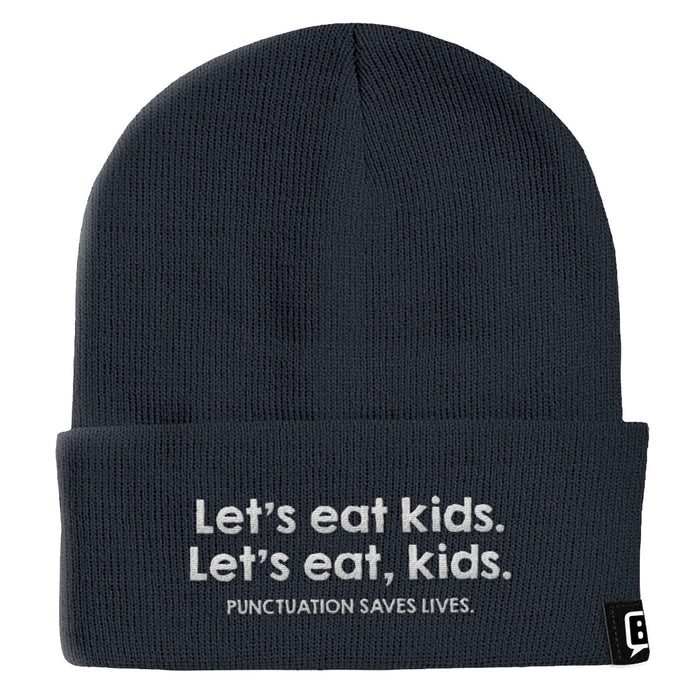 Punctuation Saves Lives Beanies - BustedTees.com