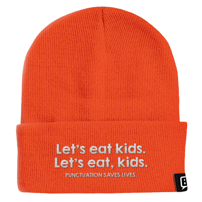 Punctuation Saves Lives Beanies - BustedTees.com