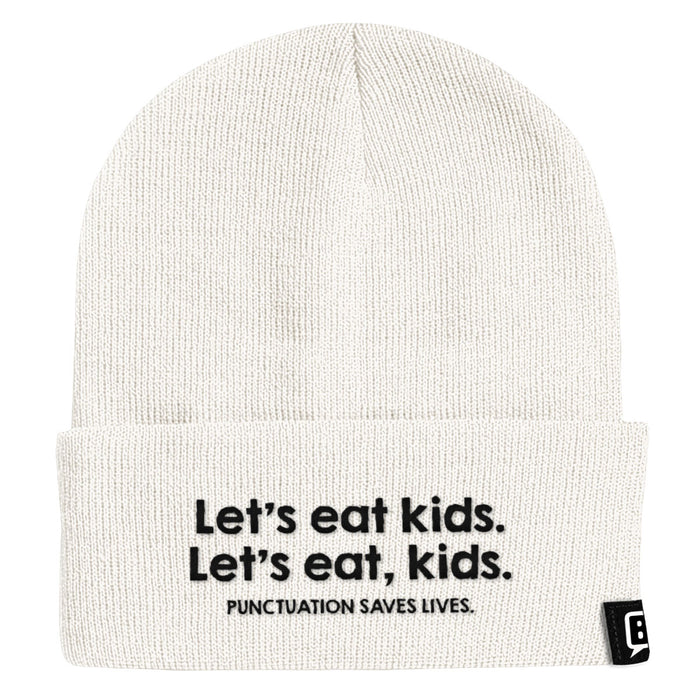 Punctuation Saves Lives Beanies - BustedTees.com