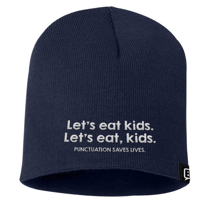 Punctuation Saves Lives Beanies - BustedTees.com
