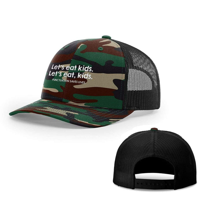 Snapback Trucker / Green Camo and Black / One Size