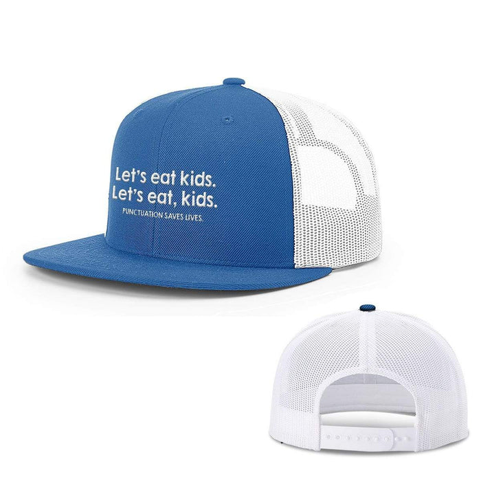 Snapback Flatbill / Royal Blue and White / One Size