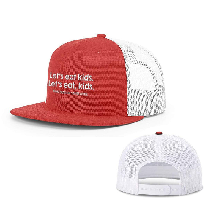 Snapback Flatbill / Red and White / One Size