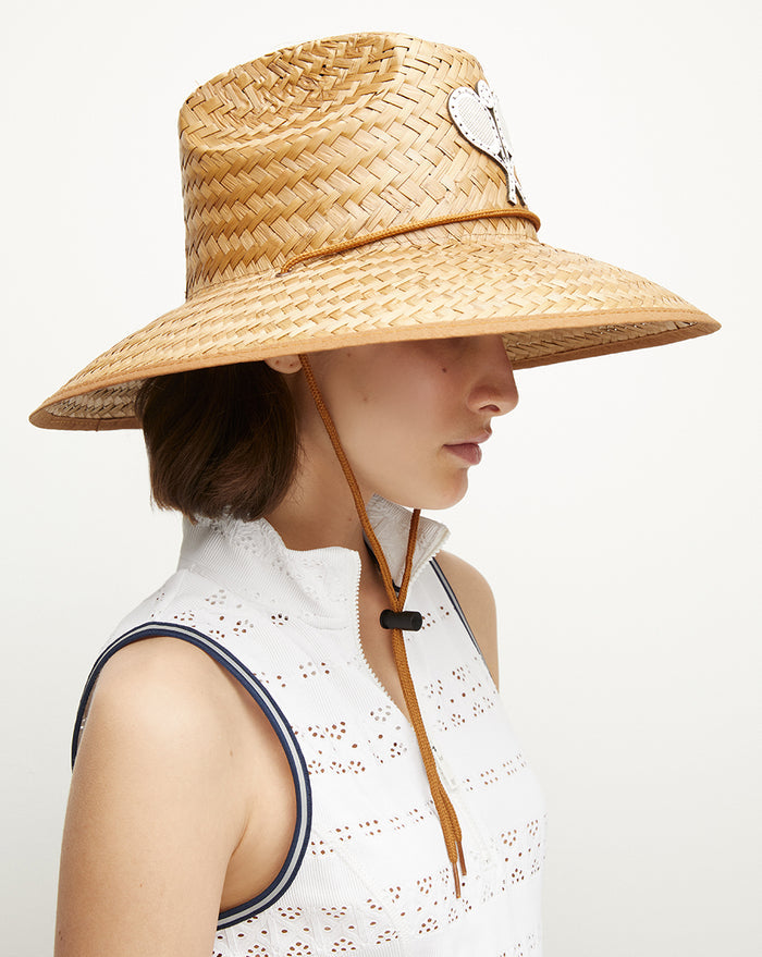 Veronica Beard Racquet Straw Hat
