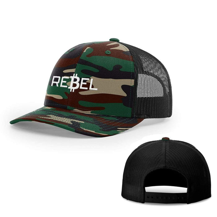 Snapback Trucker / Green Camo and Black / One Size