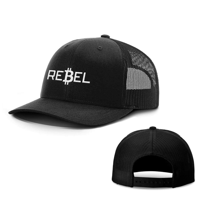 SunFrog-Busted Hats Snapback / Full Black / One Size Rebel Bitcoin Hats
