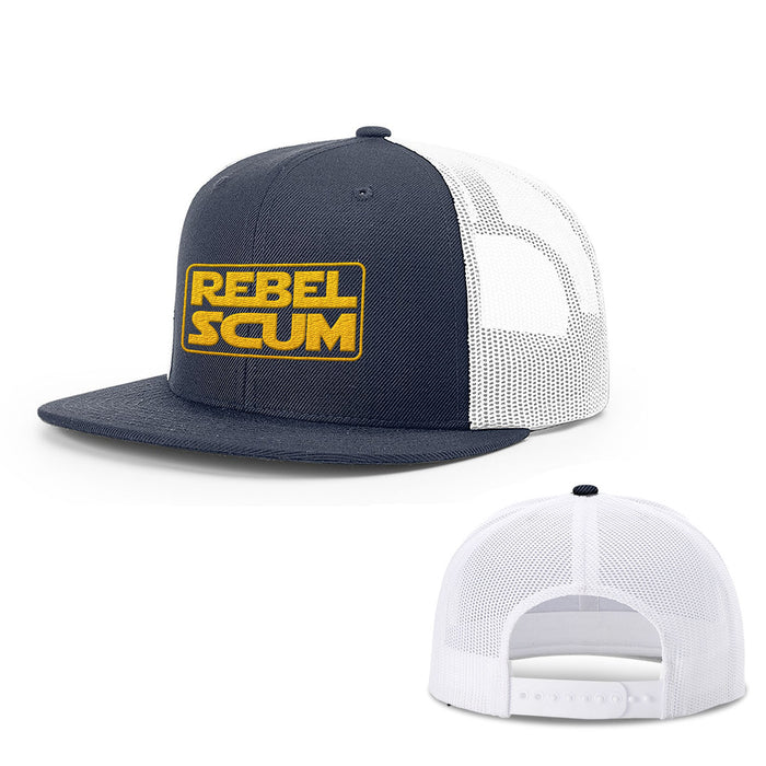 Snapback Flatbill / Navy and White / One Size