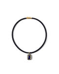 Veronica Beard Rectangle Doublet Pendant Necklace - Blue