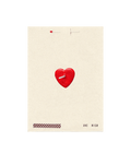 Veronica Beard Red Heart Wish Card Red