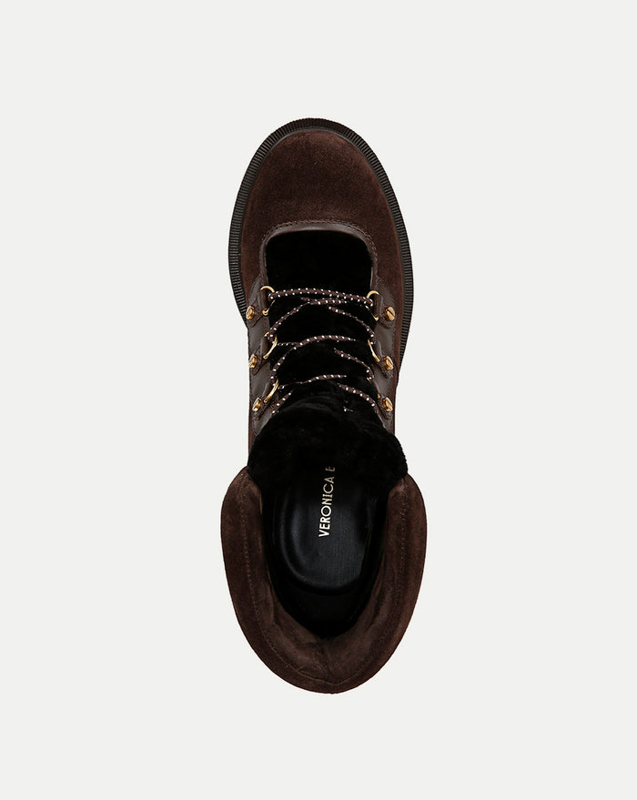 Veronica Beard Reece Lug Bootie - Espresso