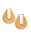 Veronica Beard Resin Drop Hoop Earring Sherbert