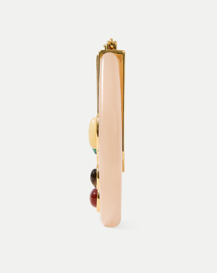 Veronica Beard Resin Embellished Drop Hoop