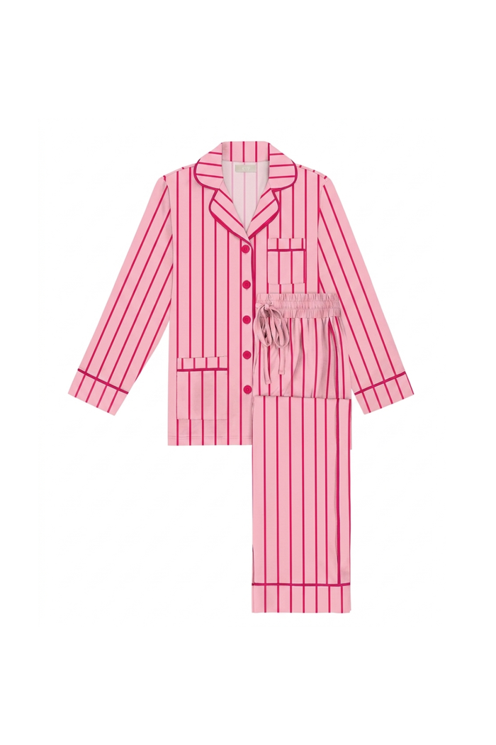 Rethink Breast Cancer x KIP Luxe Stretch Cotton Pajama Set