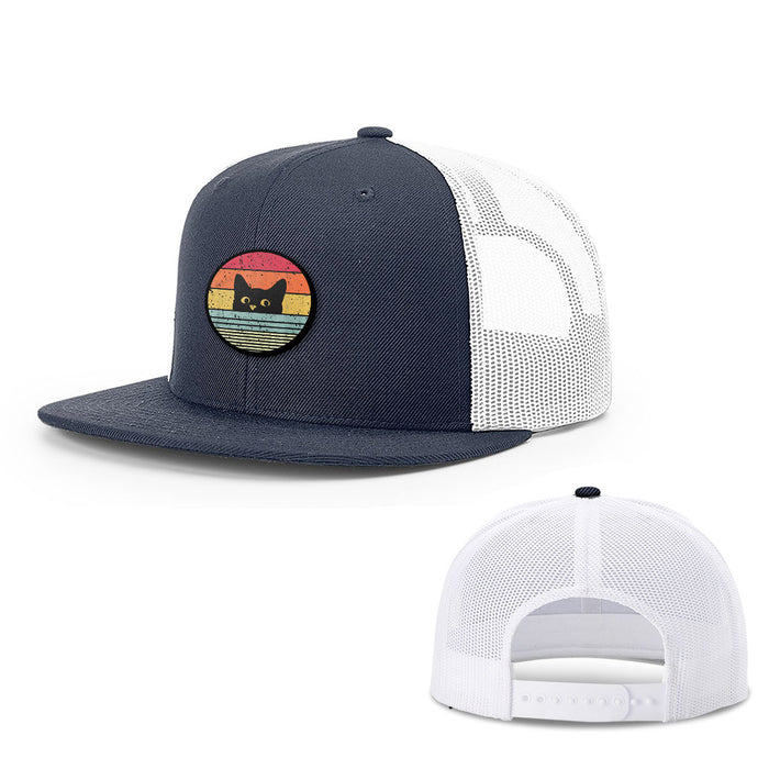 Snapback Flatbill / Navy and White / One Size