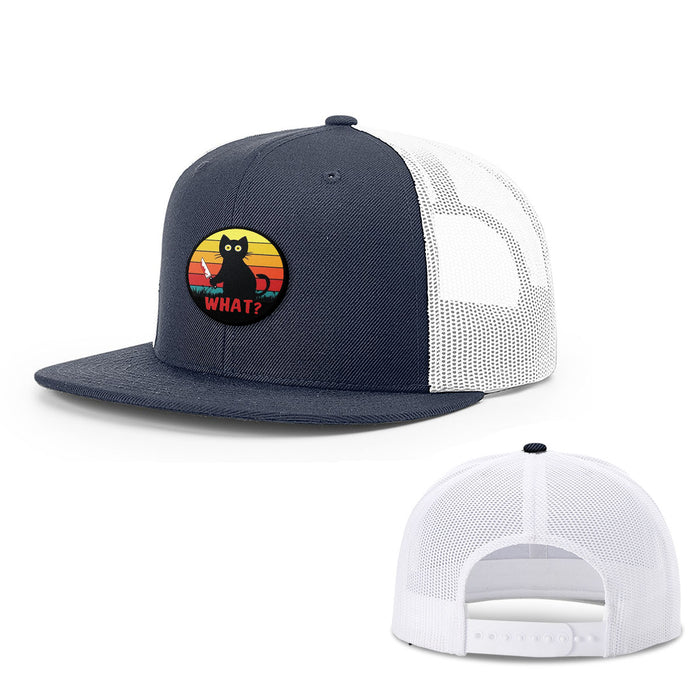 Snapback Flatbill / Navy and White / One Size