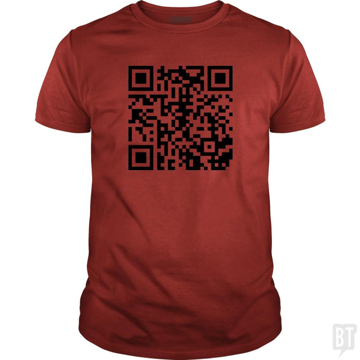 Rickroll QR Code - BustedTees.com