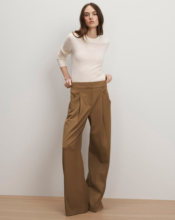Veronica Beard Rimini Wide-Leg Pant - Malt Multi
