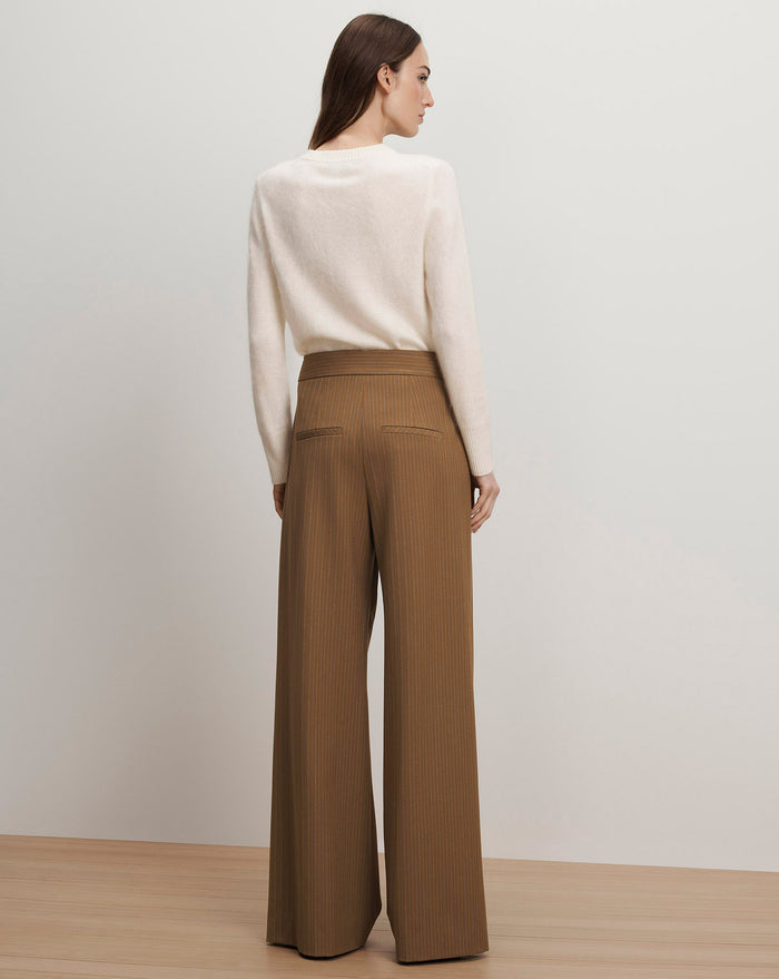 Veronica Beard Rimini Wide-Leg Pant - Malt Multi