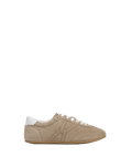 Veronica Beard Riviera Suede Sneaker - Sand/Lily