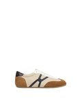 Veronica Beard Riviera Suede Sneaker - Sand/Hazelwood