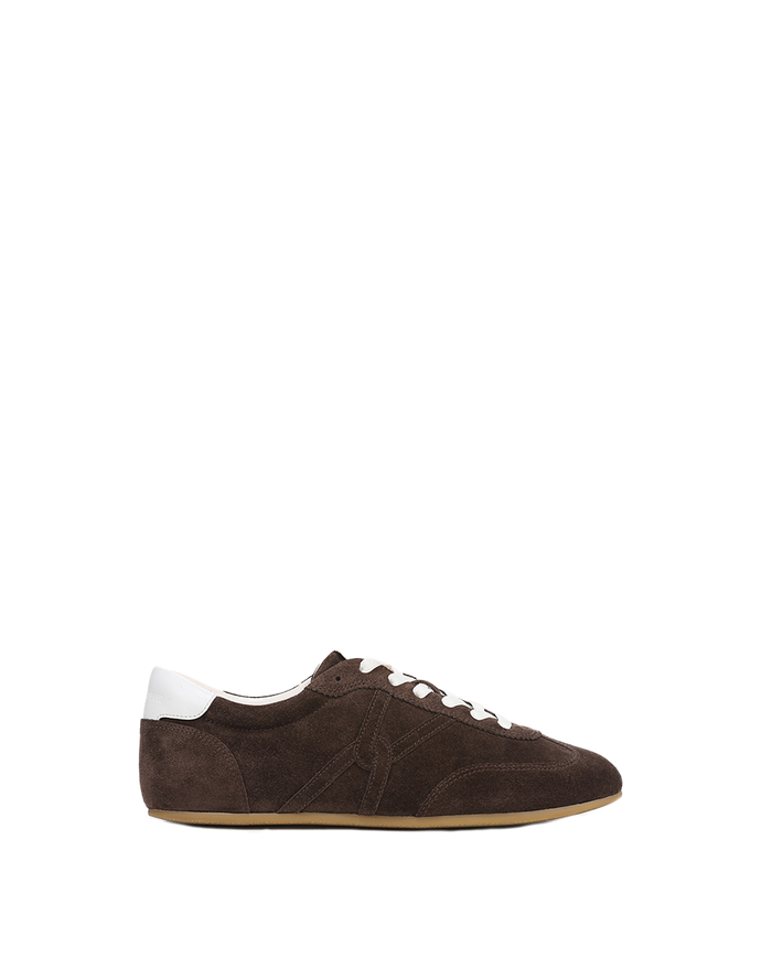 Veronica Beard Riviera Suede Sneaker - Espresso