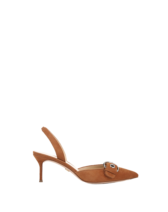 Veronica Beard Roxy Suede Slingback Pump - Hazelwood