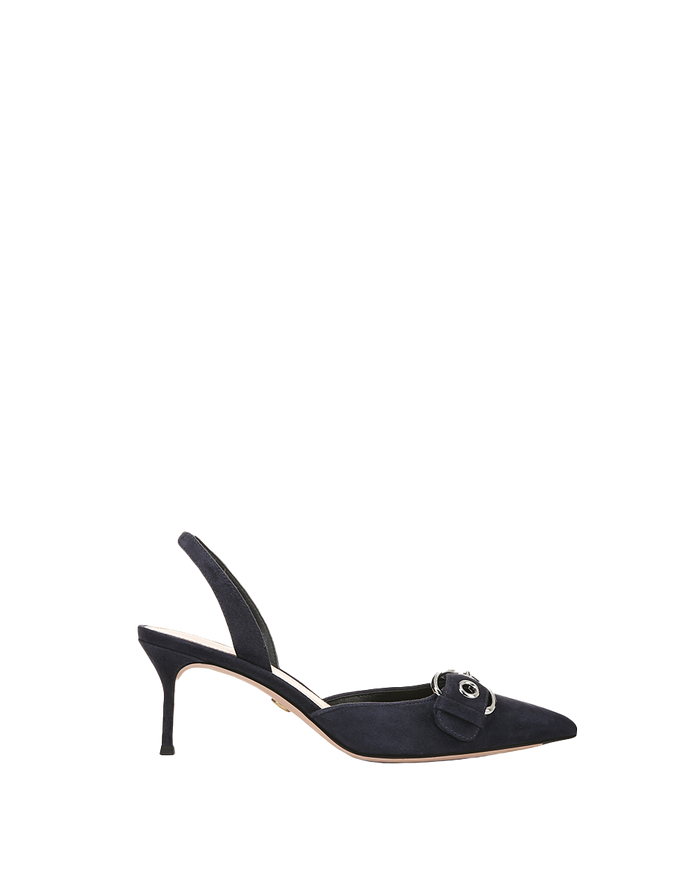 Veronica Beard Roxy Suede Slingback Pump - Eclipse