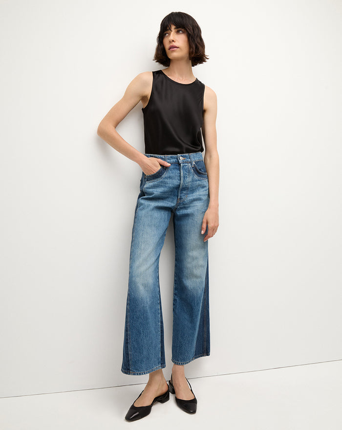 Veronica Beard Sabrina Stretch-Silk Tank - Black
