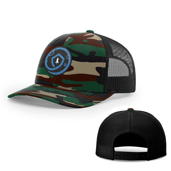 Snapback Trucker / Green Camo and Black / One Size