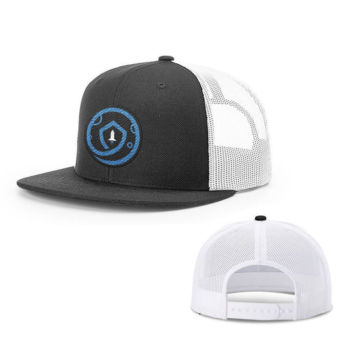 Snapback Flatbill / Black and White / One Size