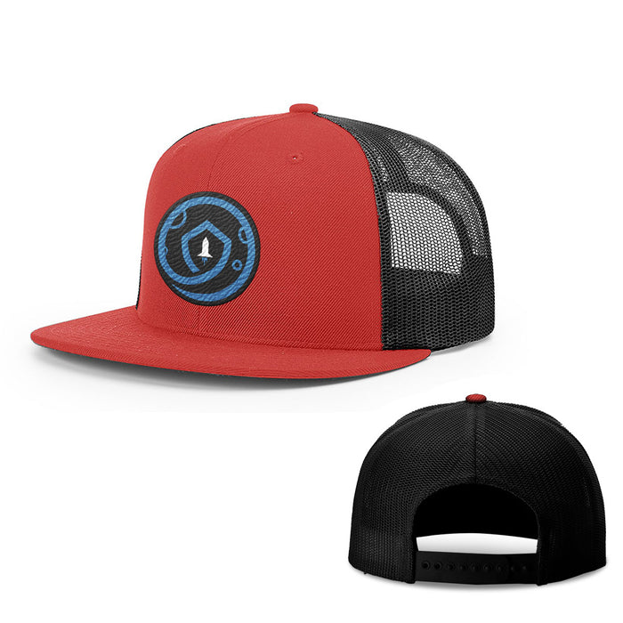 Snapback Flatbill / Red and Black / One Size