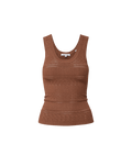 Veronica Beard Brown knit sweater tank top.
