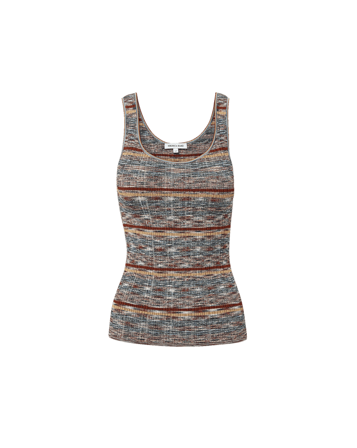 Veronica Beard Striped knit tank top