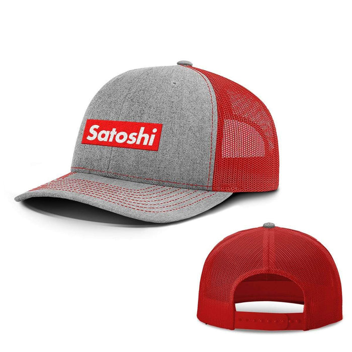 SunFrog-Busted Hats Snapback / Heather and Red / One Size Satoshi Hats