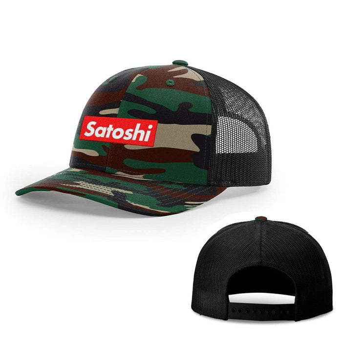 Snapback Trucker / Green Camo and Black / One Size