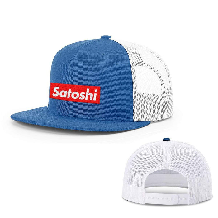 Snapback Flatbill / Royal Blue and White / One Size