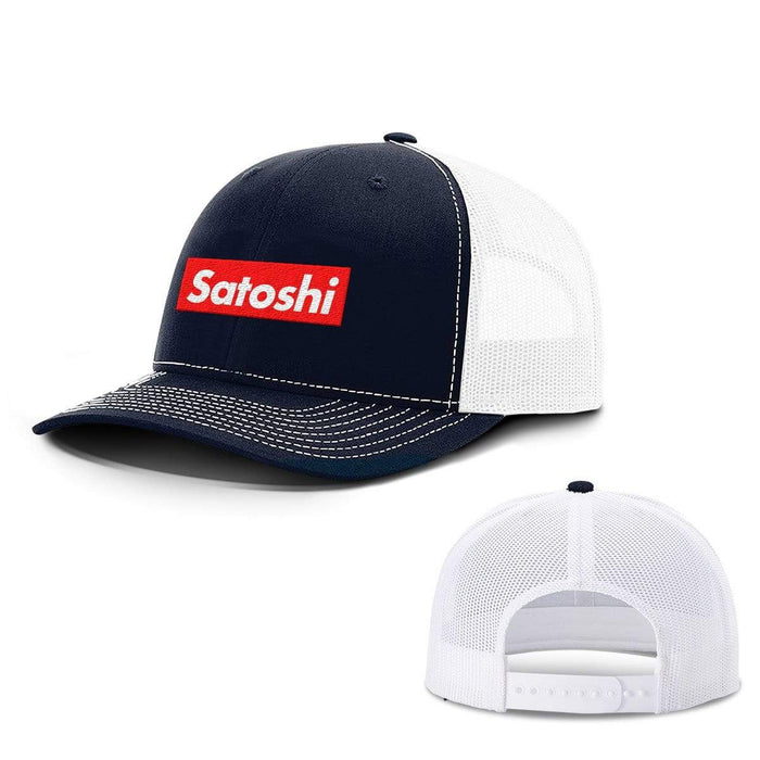 Snapback Trucker / Navy and White / One Size