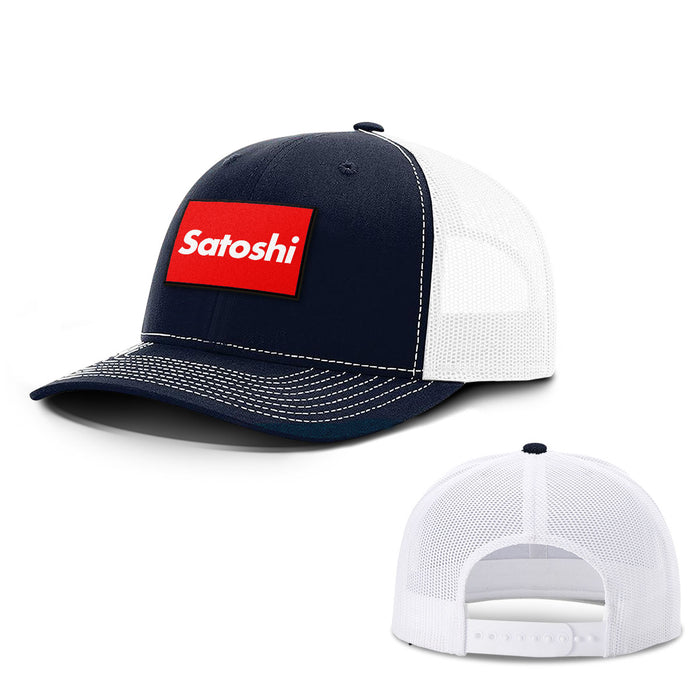 Snapback Trucker / Navy and White / One Size