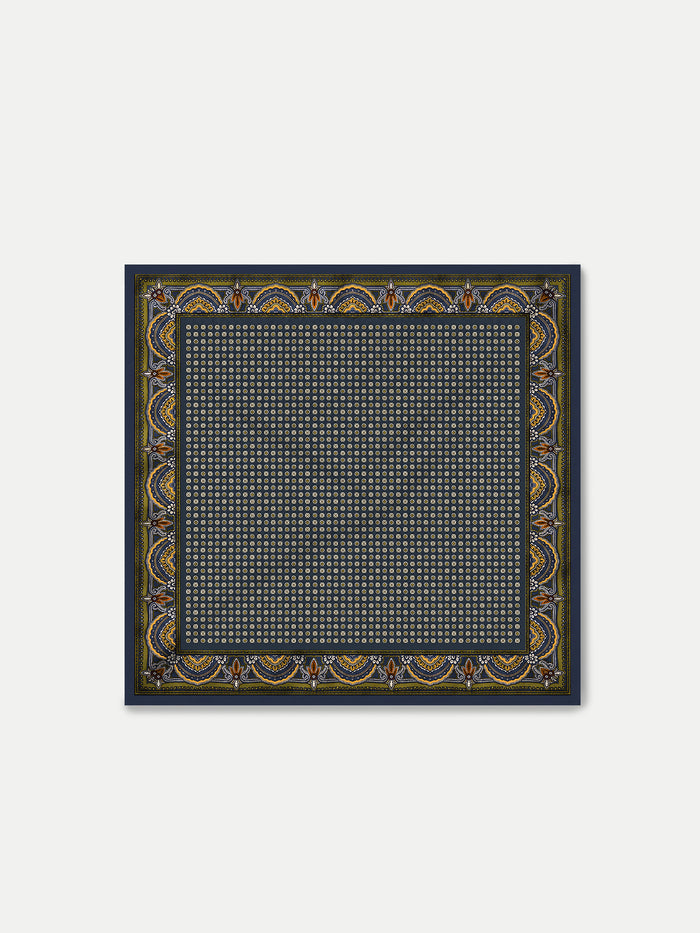 Veronica Beard Sava Scarf - Navy Heritage Multi