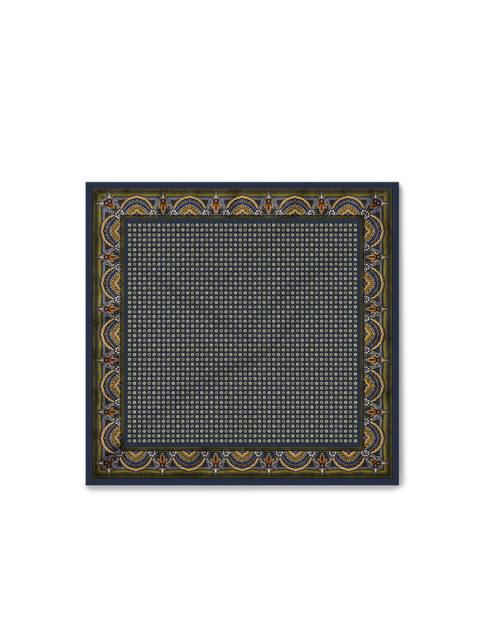 Veronica Beard Sava Scarf - Navy Heritage Multi