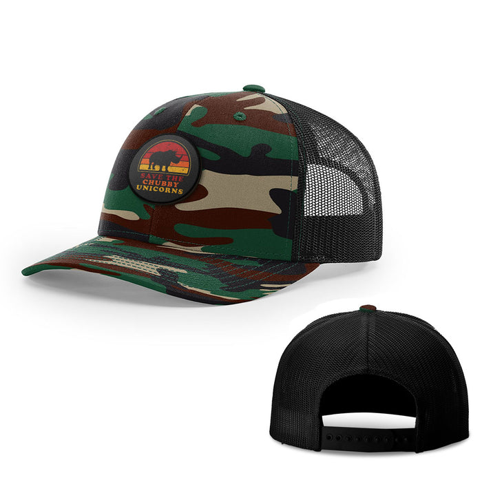Snapback Trucker / Green Camo and Black / One Size